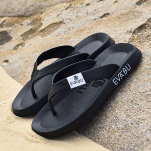Summer Flip-Flops Men Black Korean Style Sandals Indoor Tide Non Slip Student Trendy Fashion Casual Cool Soft