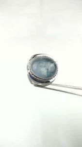Cincin Natural Batu Permata Blue Sky Aquamarine Berly Termurah