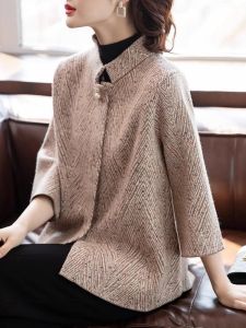 WANGGONGZHU | Fashionable Short And Mid-Length Womens Jacket Polo Collar Loose Fit Spring Outerwear Casual Style Princess Brand