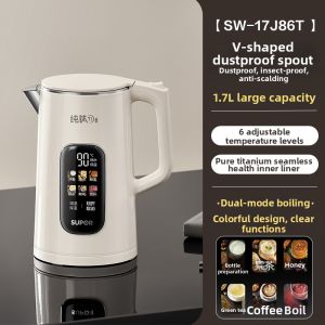 Supor | Thermostatic Smart Titanium Stainless Steel Electric Kettle