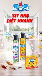 [Hàng Chính Hãng] Bình xịt côn trùng Nyna EnterOne 600ml. Xịt diệt gián xịt kiến xịt muỗi hiệu quả an toàn. Xịt côn trùng hương nước hoa không có mùi hóa chất. Bình xịt diệt gián đuổi gián đuổi muỗi đuổi kiến.