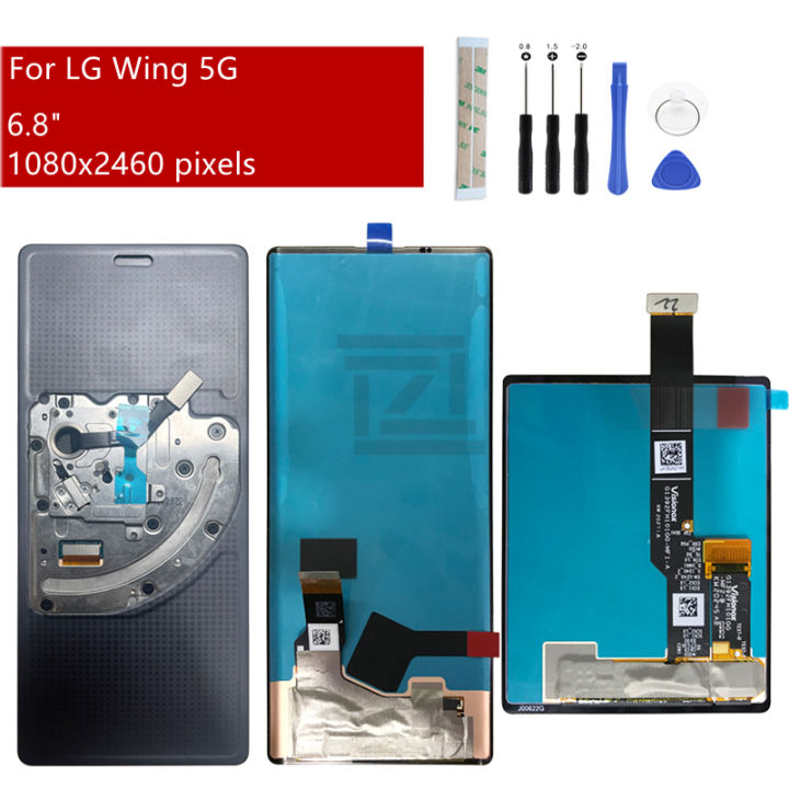 For LG Wing 5G LCD Display Touch Screen Digitizer Assembly Display