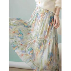 Design Unique French Style Anti-Aging Floral Sleeveless Strap Dress
