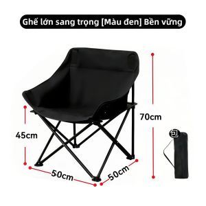 Ghế Dã Ngoại Gấp Gọn Nhẹ Cầm Tay Có Tựa Lưng Dùng Cho Cắm Trại Dã Ngoại Câu Cá Du Lịch Dễ Mang Theo Và Cất Giữ Có Túi Đựng
