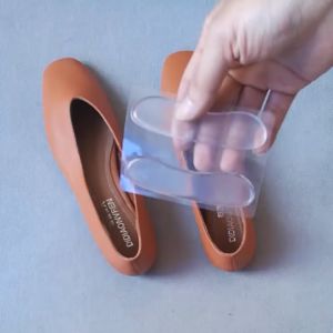 Miếng dán sau giày silicon chống trầy chân trong suốt (1 cặp)