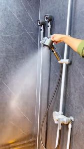 3In 1 Kepala Shower Set Mandi Premium Shower Head Set 3 Mode Adjustable Mode Semprot Mode Curah Hujan Dan Mode Pijat Shower Portable Kamar Mandi