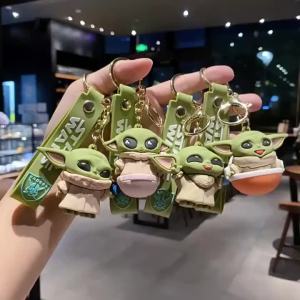 Hasbro | Stars War Keychain Master Yodas Baby Figure Pendant Keyring for Backpack Car Key Chain Accessories Bag Decor Birthday Party Gift