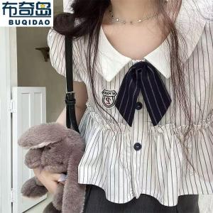 Áo Sơ Mi Nữ Phong Cách Hàn Quốc Cổ Búp Bê Tay Bồng Mùa Đông Mới Thiết Kế Cảm Giác Học Sinh Đa Năng Phong Cách Ngọt Ngào