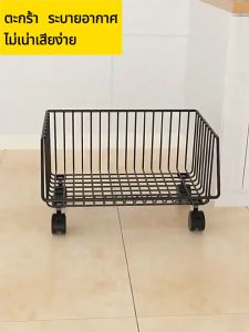 XMONE ชั้นวางของในห้องครัว ชั้นเก็บผักผลไม้ขนม 2/3/4/5ชั้น พร้อมล้อเลื่อน โครงเหล็ก ชั้นวางของอเนกประสงค์ ชั้นวางตู้ครัว ชั้นวางผลไม้