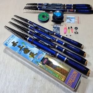 SET TEGEK KOLONG KAKU OREGON SILINCAH 180 210 240 270 300 360 450 BAHAN CARBON - SUDAH RING DAN REEL SEAT - SENAR - TOKOS TINGGAL PAKAI