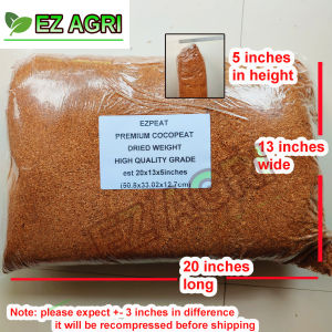 25 liters est COCOPEAT HIGH GRADE PREMIUM DRIED EZPEAT 25 LITERS IN MOIST WEIGHT EST EZ AGRI COCOPEAT IN SACK BAG BIG COCOPEAT CHEAP BUT HIGH QUALITY COCO PEAT FOR PLANT PLANTING MATERIAL GARDEN SOIL POTTING MIX