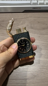 Dragon Watch Lighter 2 in 1 Luxury Wristwatch with Hidden Refillable Lighter Unique Gift for Men BLDR
