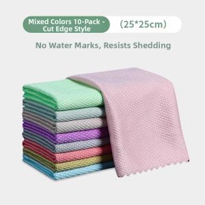 Stainless Glass Cleaning Cloth Absorbent Home Use Thickened Table Cleaning Kitchen Cleaning Tool