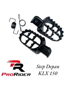footstep depan klx cross trail ubahan model lebar gerigi / pijakan kaki depan klx cross trail