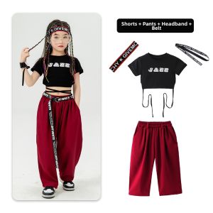 XINGYULI | Crop Top Girls Jazz Dance Costume
