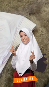 Baru Hijab Anak Sekolah Muslim Ethica Juara 08 Kerudung Putih SMA Premium