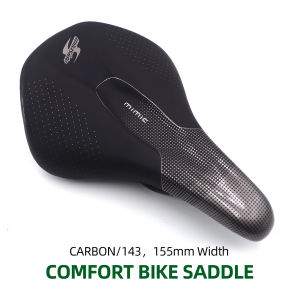 Ultralight Carbon Fiber Bike Saddle 143/155mm Comfort Hollow Pressure Relief Bicycle Seat for Road MTB Triathlon TT Men Women