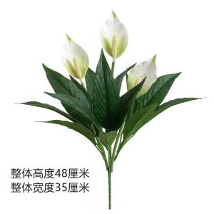 Artificial Potted Fake Plant Anthurium 1 pc for Home and Office Greening DecorOutdoor Landscape LayoutTropical Theme Scene Construction