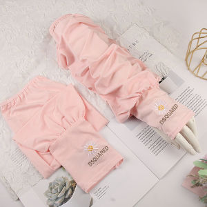 Large Size Ice Silk Loose Sun Protection Sleeve Covers Printed UV Protection Arm Protector for Driving And Cycling Summer Essential for Women