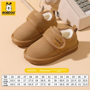 Warm Genuine Leather Childrens Snow Boots