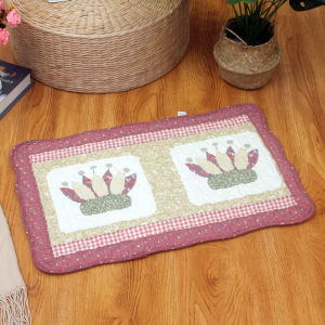 New Cotton Country Cloth Quilted Floor Mat Anti-Slip Living Room Entrance Bathroom Window Seat Small Foot Mat Home Decor