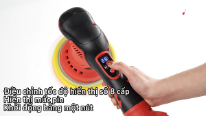BH 1 năm - Máy đánh bóng ô tô mini 8 tốc độMáy đánh bóng cầm tay 580WMáy đánh bóng xe oto máy 150mmmáy đánh bóng mini dùng pin