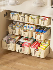 Plastic Storage Box Toy Organizer Kitchen Cabinet Basket Desktop Storage Case Home Use Utility Container Shanghai Made