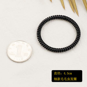 High Elastic Durable Rubber Band Girls Hair Tie Phone Line Hair Ring Electric Coil Thin Small Size Hair String Hair Rope