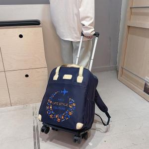 ZIYINGCHA | Travel Carry-On Luggage with Spinner Wheels and Backpack Straps