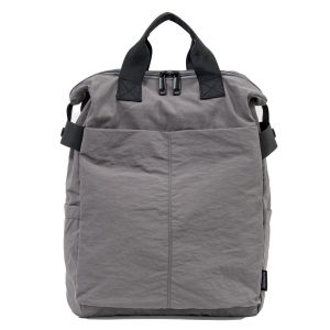 กระเป๋าเป้สะพายหลังผ้าไนลอนแบบลำลองสำหรับเดินทางและใช้ในชีวิตประจำวันสำหรับเยาวชนและนักศึกษา กระเป๋าเป้สะพายหลังแบบถอดได้ ทรงสีพื้น