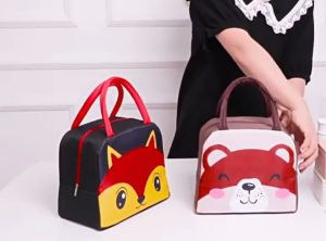 กระเป๋าเก็บความร้อน กระเป๋าเก็บอุณ กระเป๋าเก็บอุณหภูมิ ถุงอาหารกลางวันการ์ตูน กระเป๋าใส่ข้าวกลางวันสไตล์ยี่ปุ่น พกพา