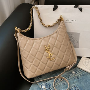 Large Capacity Womens Tote Bag Underarm Crossbody Commuter Bag Luxury Sensation British Style Soft Surface Daily Use