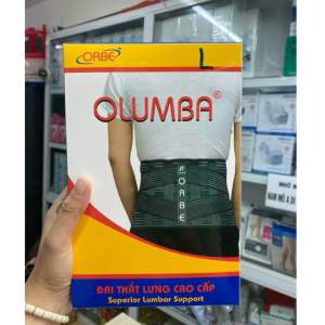 Đai lưng cột sống Orbe Olumba cao cấp hỗ trợ tổn thương cột sống thắt lưng thoái hóa & thoát vị đĩa đệm chính hãng