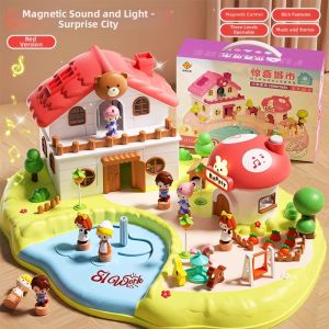 TAOZIAWA | Frozen Elsa Princess Magnetic House Toy