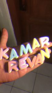 EMBLEM ALFABET DAN ANGKA VARIASI MOBIL ATAU MOTOR DENGAN HURUF TIMBUL 3D BAHAN FIBERGLASS