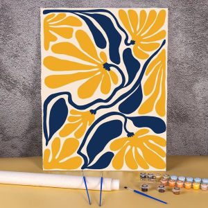 Bộ Tranh Tô Màu Acrylic Theo Số Dành Cho Người Mới Bắt Đầu Tranh Vẽ Hoa Cây Không Khung Trên Vải Bố Bộ Dụng Cụ Tự Làm Kèm Hướng Dẫn Vẽ Theo Số
