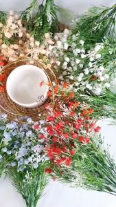 Bunga Artificial Baby Breath 5 Cabang/Bunga Plastik/Bunga Hias Dekorasi/Bunga Pemanis (NK-236)