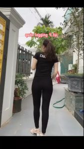 Quần Legging 4 Túi chun ốp cơ bản Vải Cotton thun dày cao cấp nâng vòng ba tôn dáng che nhược điểm tốt có big size
