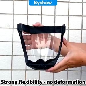 Transparent Full Face Shield Splash-proof WindProof Anti-fog Mask Safety Glasses Protection Eye Face Mask with Filters