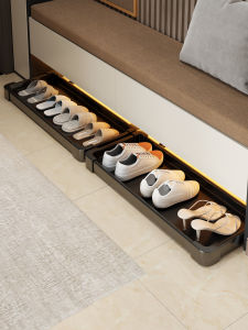 Sliding Retractable Drawer Shoe Tray Shelf