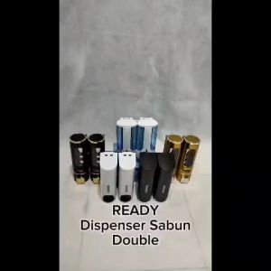 Dispenser Sabun 2 Tabung/Tempat Sabun Cair Double Dispenser/DISPENSER SABUN CAIR DAN SHAMPO 2 TABUNG