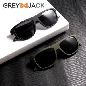 Grey Jack Kacamata Hitam Sunglasses Polarized Anti UV Anti Silau model kotak TR90 Nyaman Ringan  Fashion Pria dan Wanita SA 11108