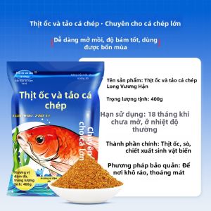 LONGWANGHEN | Mồi Cá Từ Thịt Ốc Sên và Rong Biển Khoai Lang 90g