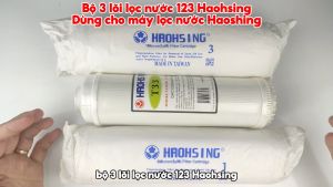 Bộ 3 lõi lọc nước 123 Haohsing chính hãng - Dùng cho máy lọc nước Haoshing