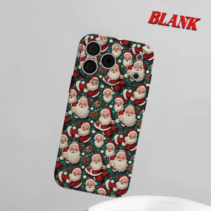 BILIBILI | Vintage Santa Seamless Phone Case for iPhone 18 17 16 15 14 13 12 11 Air Pro Max Plus Double-layer Cover