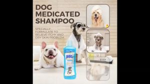 EOSG Dog Shampoo Mild Alkaline (370ml) [Medicated/ 2-in1/ Pest-Free/ Skin Repair/ Perfume) Syampu Anjing Berubat Perapi Lembut Bebas Perosak Pembaikan Kulit Wangi 狗犬温和碱性洗发水适合敏感皮肤 含药性止痒减少皮肤干燥柔软明亮毛发 二合一洗发水护发素 杀菌防害虫 修复皮毛改善脓皮病推荐有皮肤状况使用 杀菌防害虫 持久芳香除臭
