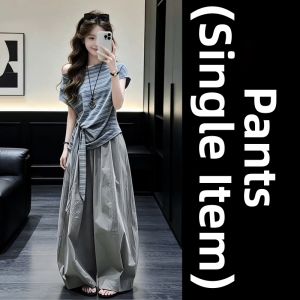 LIRUSHAN | Youthful Stylish Asymmetrical Shoulder Set Womens Outfit