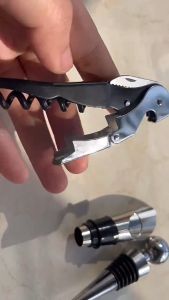 1 Set 3pcs/5pcs Wine Bottle Opener Set Tool Bottle-Shaped Holder Bottle Corkscrew Gift