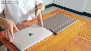 Sarung Macbook Pro Air 13-14 inchi Tas Laptop Sleeve + Stand EBS13