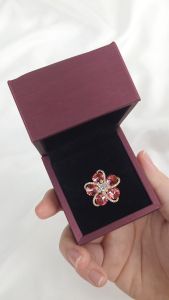 Sv Premium Exclusive Flora Brooch Pin Tudung Bunga Luxury Flower Hijab Pin Shawl Bawal Muslimah Fashion With Gift Box